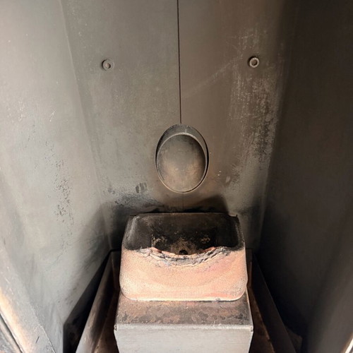 Pellet stove used with damage