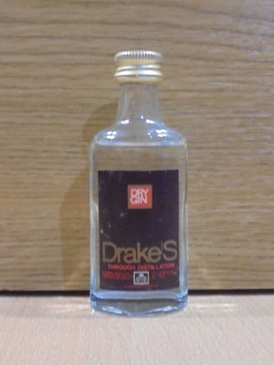 Drake's Gin old sealed miniature bottle 45ml like new