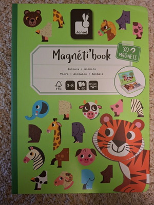 Janod Magnetic Construction Game Animals like new for kids 3+ years