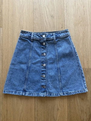 Denim skirt H&M like new, size XXS, blue, 39cm length