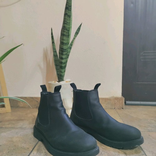 Lumberjack boots black leather like new, size 43