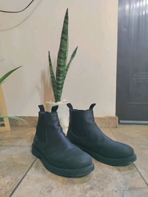 Lumberjack boots black leather like new, size 43