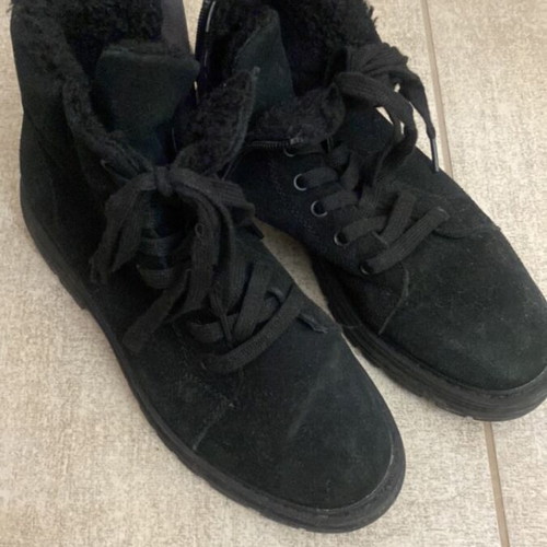 Francesca Morreti ankle boots used, black, size 38, fur lining