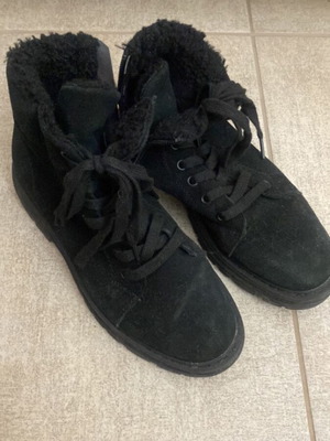 Francesca Morreti ankle boots used, black, size 38, fur lining