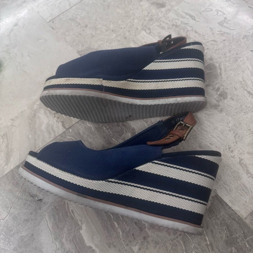 White and blue sandals size 38 like new