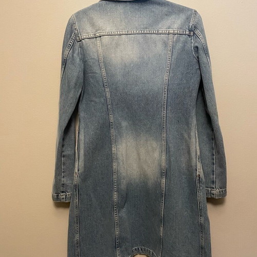 Benetton denim dress coat like new, size XXS