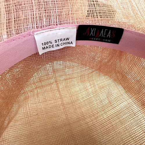 Axilleas Accessories straw hat with rose, like new, size M