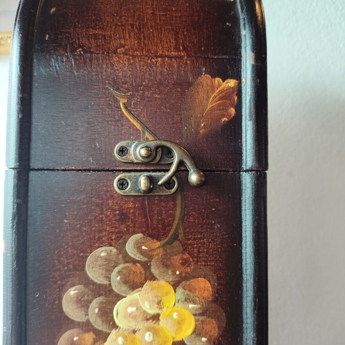 Wooden wine bottle case used