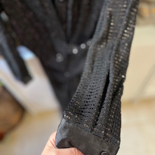 Semizie black dress with rhinestones Zara Small new