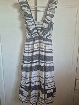 A.L.E. maxi dress beige-black cotton size L like new