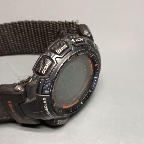 Casio Pro Trek Prw-1300Gj wristwatch used, solar, black