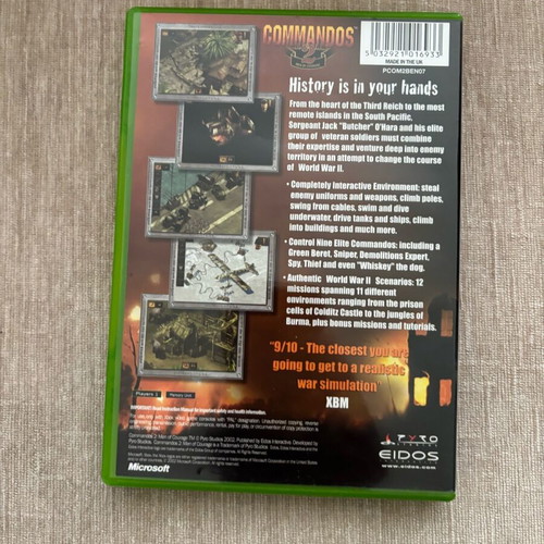 Commandos 2 Xbox original used English full version