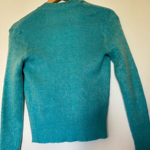 Vintage petrol cardigan like new