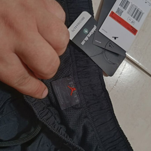 Jordan track pants new large oversized fit black and red