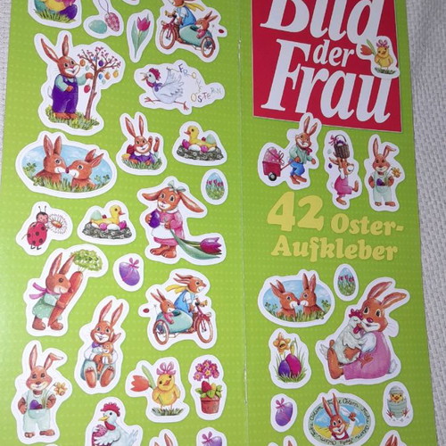 Easter stickers new, pack of 8 sheets