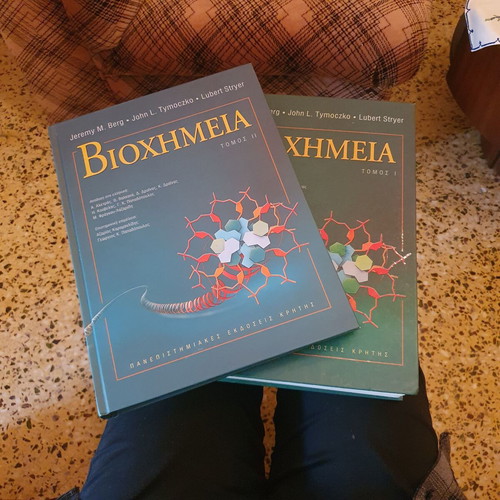 Biochemistry volumes 1 and 2 used by Jeremy M. Berg, John L. Tymoczko and Lubert Stryer