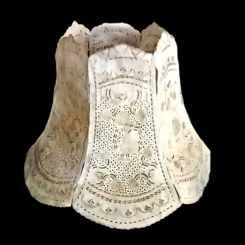 Vintage Handmade Lampshade from Papyrus 36cm used, ethnic boho
