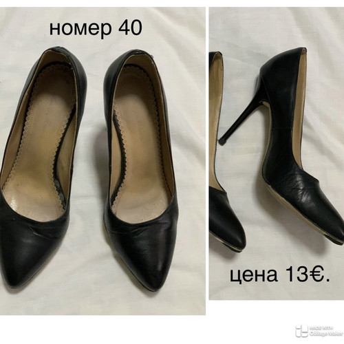 Elegant women's high-heeled shoes like new, size 39-40