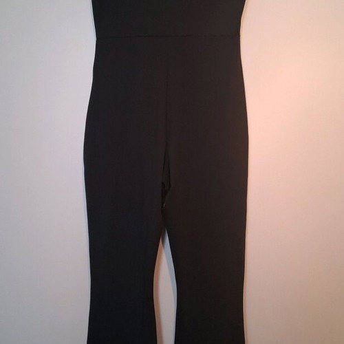 Elastic one-piece jumpsuit new, size Large, black