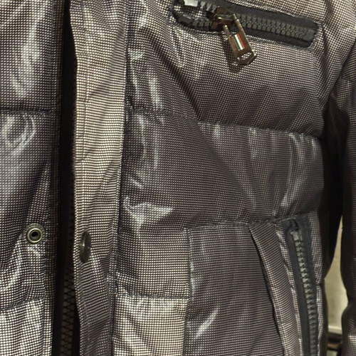 Exist waterproof jacket used with hood, size M, black and gray