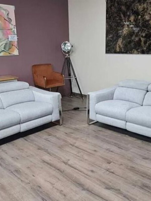 Gray sofa set new with electric relax mechanism