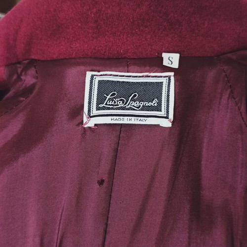 Luisa Spagnoli vintage coat used, burgundy size S