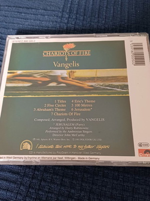 Chariots of Fire soundtrack CD καινούργιο, Vangelis