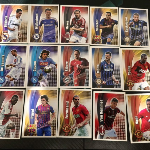 Football cards used, old collectible pack