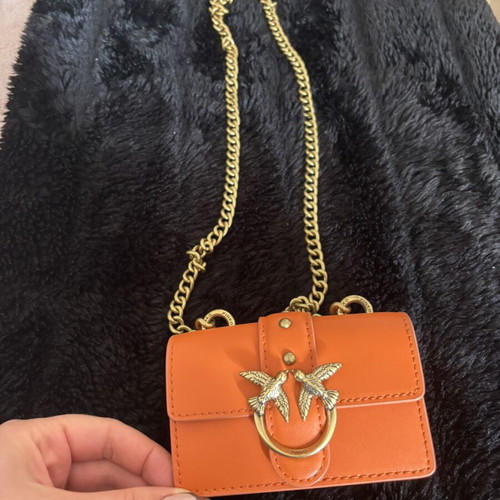 Pinko Love Bag Micro new, orange shoulder bag