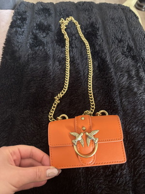 Pinko Love Bag Micro new, orange shoulder bag