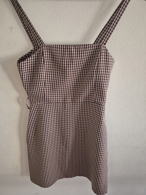 Short striped dress like new, good weave