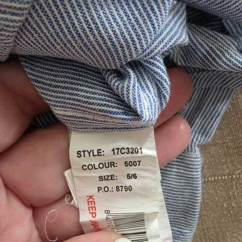 Desigual shirt size 5/6 like new, blue