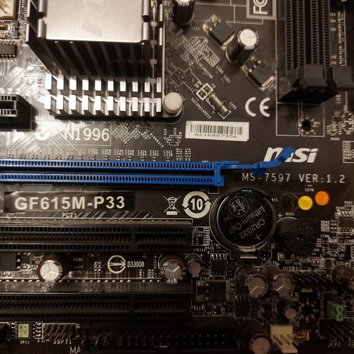 MSI GF615M-P33 MS-7597 Ver.1.2 motherboard like new with AMD Athlon II X2 250 CPU