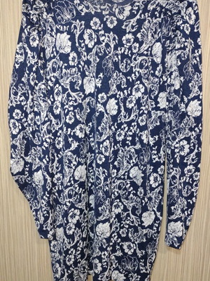 Zara midi φόρεμα μεταχειρισμένο, μπλε, μέγεθος S/M