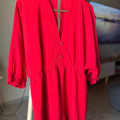 Zara one-piece shorts size M like new, red