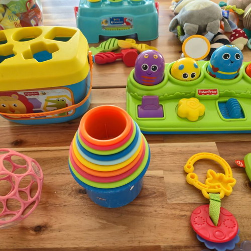 Baby activity toy set used with Fisher-Price, Clementoni, Lamaze