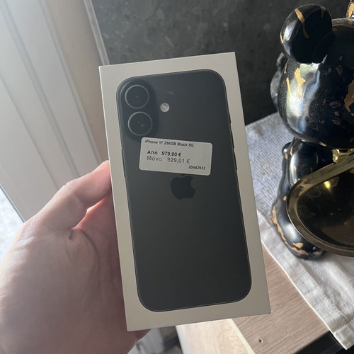 iPhone 17 new, sealed, 256GB, black, Apple iOS, Dual SIM