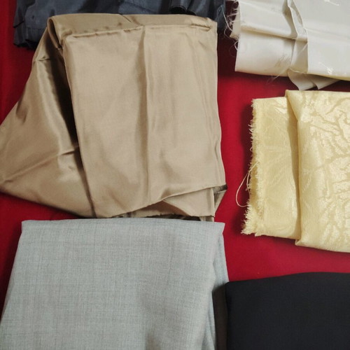 Various fabrics and linings new