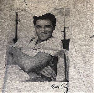 Vintage ανδρική μπλούζα t-shirt με V / SISLEY /  "Elvis Presley Capsule Collection 2012" - αφόρετη/ Μέγεθος XL