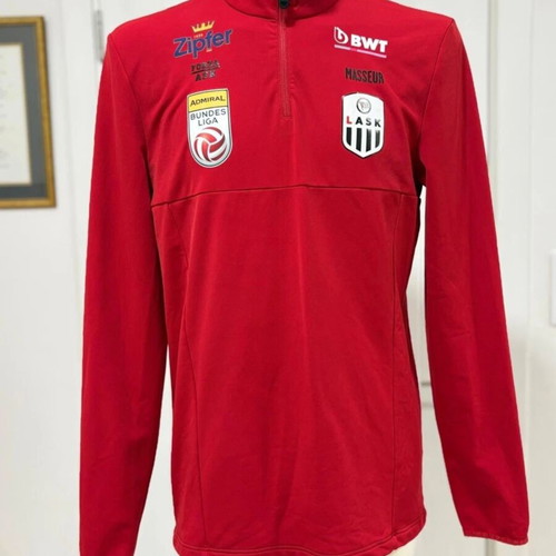 LASK Austrian Football Bundesliga Masseur 1/4 Zip Pullover Size Large used