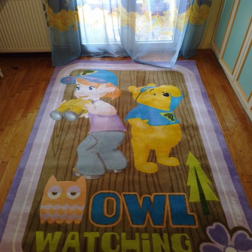 Biocarpets Disney children's rug used with Winnie the Pooh and Owl