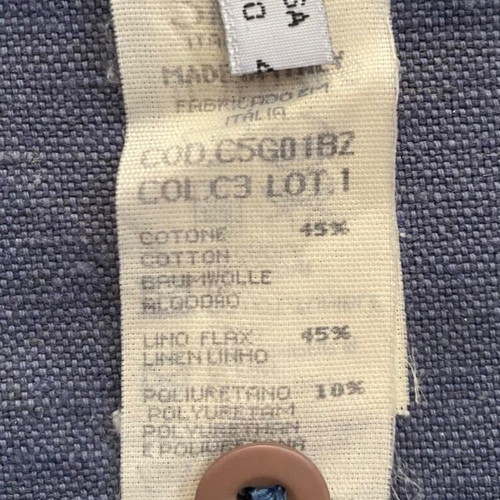 Armani Jeans mini skirt used, blue, linen and cotton, size M