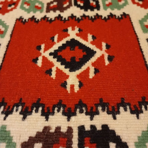 Vintage Kilim Table Linens Set of 3 in Like New Condition