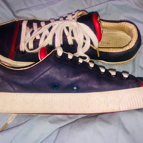 PUMA-ALEXANDER McQUEEN leather sneakers like new, blue
