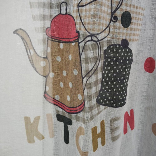 Kitchen window curtain like new, height 1.43m