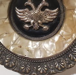Silver-plated wall plate used