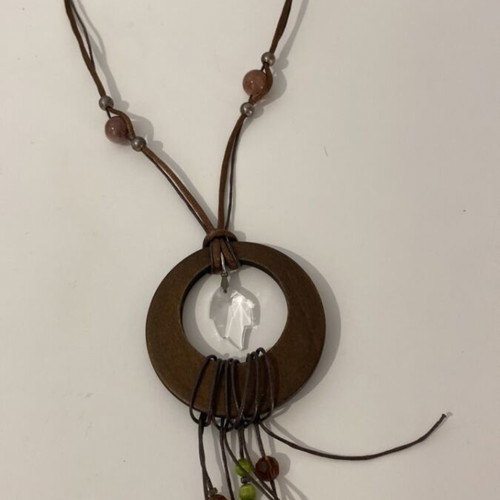 Handmade necklace with crystal like new