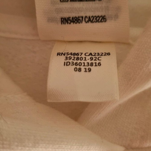 Pink sweatshirt white like new with hood and pocket