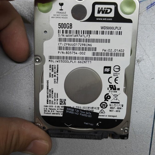 Wd Black 500GB 2.5 like new, minimal use