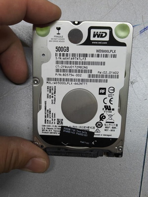 Wd Black 500GB 2.5 like new, minimal use